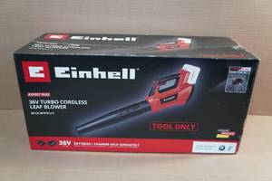 lot 5 image: Einhell 36V Turbo Cordless Leaf Blower -Tool Only