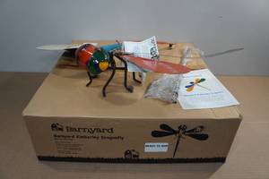 lot 86 image: Barnyard Kimberly Dragonfly Yard Ornament