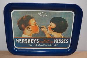 lot 162 image: Vintage Style Hershey Kiss Metal Tray