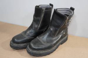 lot 199 image: Harley Davidson Leather Boots -Size 9