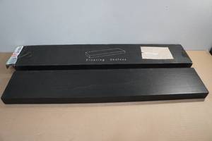lot 204 image: Black Floating Shelf