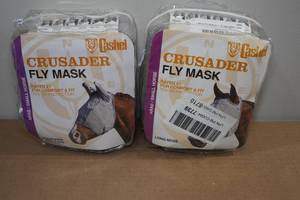 lot 225 image: 2 Cashel Crusader Fly Masks -ArabSmall Horse