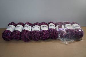 lot 242 image: Yarnspirations Bernat Crushed Velvet Yarn Skeins