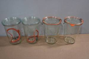 lot 244 image: 4 Weck 850ml Mold Canning Jars