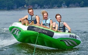 lot 1B image: Rave Sports Wake Hawk 3-Person Towable Tube