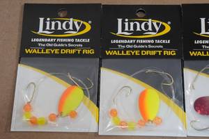 lot 40J image: 4 Lindy Walleye Drift Rigs