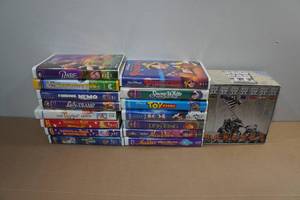 lot 320 image: Assorted VHS -Disney, WWII History, Charlottes Web