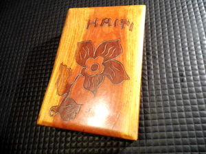 Wooden Jewelry Box with Jewelry