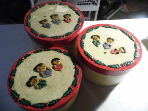 Vintage Christmas Nesting Boxes