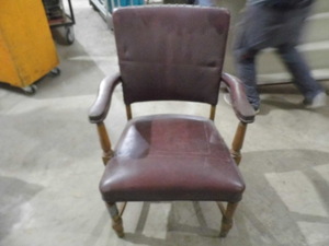 Leather and Wood Chair