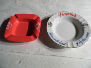 Hams and Coors Beer Vintage Ashtrays