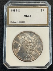 1885-O Morgan Dollar PCI MS65