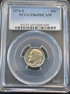 1976-S Roosevelt Dime Proof PCGS PR69 Deep Cameo