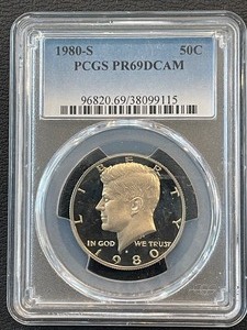 1980-S Kennedy Half Dollar Proof PCGS PR69 Deep Cameo