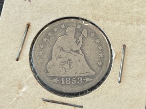 1853 Liberty Seated Quarter
