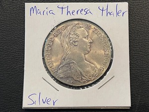 1780 Maria Theresa Thaler Silver Coin
