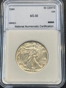 1944 Walking Liberty Half Dollar NNC MS66