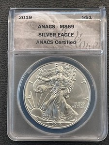 2019 Silver Eagle ANACS MS69