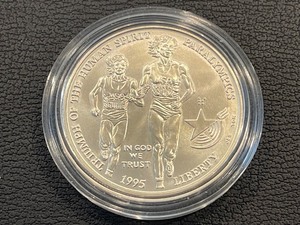 1995-D Paralympic Silver Dollar - 28,649 Minted