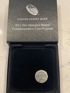 2012-P Star Spangled Banner Silver Dollar Proof Deep Cameo Only 169,065 Minted