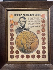 Lincoln Cent Cents Framed