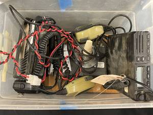 lot 12 image: J3 - Lot of Vertex Standard Mobile Two-Way Radios and Accessories