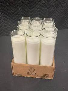 lot 19 image: St. Jude Candle Company 12 Count White Candles