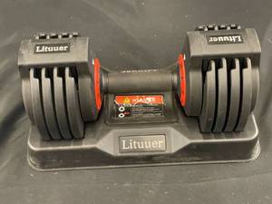 lot 152 image: GA4 - Litauer Adjustable Dumbbell  - Up to 25 lbs