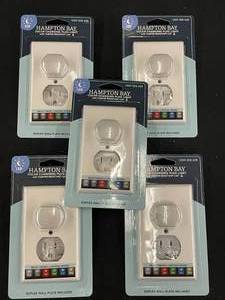 lot 267 image: I3 - Lot of 5 Hampton Bay Color Changing Plug Lights with Tamper Resistant Cap