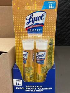 lot 64 image: Lysol Smart Multi-Purpose Cleaner Refills Twin Pack - Citrus Breeze Scent (Lot of 8)