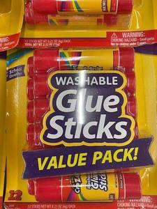 lot 97 image: B3 - Cra-Z-Art Washable Glue Sticks Value Pack Lot