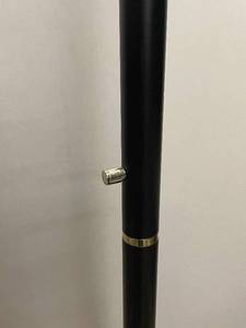 lot 106 image: 6-Foot Tall Black Floor Lamp with Dimmer Switch