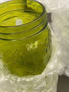 lot 132 image: K4 - Set of 3 Decorative Glass Jars