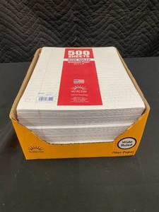 lot 118 image: Norcom Wide Ruled Notebook Paper - 1500 Sheets