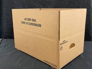 lot 194 image: Lot of 10 Easy-Build Cardboard Boxes - 23.5 x 16 x 9 Inches