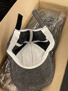 lot 253 image: ID3 - Lot of 24 Striped Cotton Train Conductor Caps - One Size Fits All