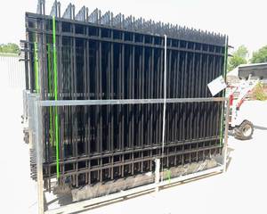 lot 171 image: Powder Coated Galvanized Steel Fence with Posts - 200 ft