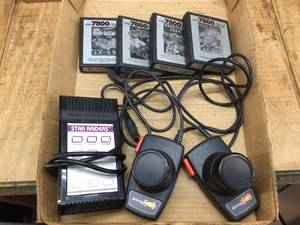 lot 132 image: Vintage Atari Star Raiders - Paddles - 7800 Game Cartridges