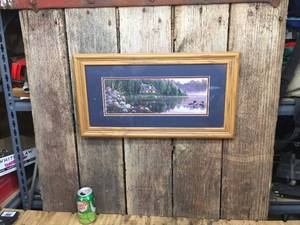 lot 140 image: Kim Norlien Wildlife Cabin Framed Print