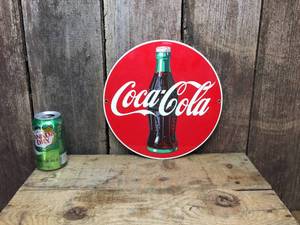 lot 20 image: Ande Rooney Coca Cola Porcelain Sign