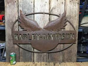 lot 51 image: Metal Harley Davidson Sign
