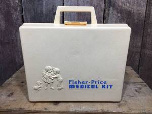lot 67 image: Vintage Fisher Price Medical Kit