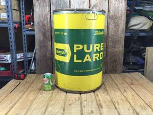 lot 114 image: Vintage ARMOUR STAR Pure Lard Container