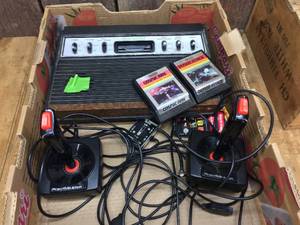 lot 131 image: Vintage TELE-GAMESAtari 2600 Console Set
