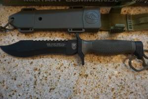 lot 13 image: United Cutlery SOA Military Commando One Shot One Kill Survival Bowie Knife