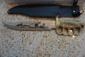 lot 14 image: Eagle Guard Eagle Themed Bowie Knife