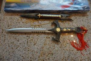 lot 23 image: Knights Templar Medieval Dagger With Sheath