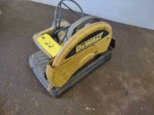 lot 22 image: Dewalt 14 Abrasive Chop Saw...