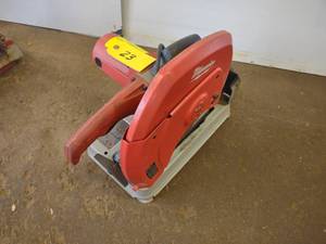 lot 23 image: Milwaukee 14 Abrasive Chop Saw...