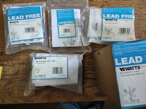 lot 154 image: Watts Lead Free Repair Kits for Bac...